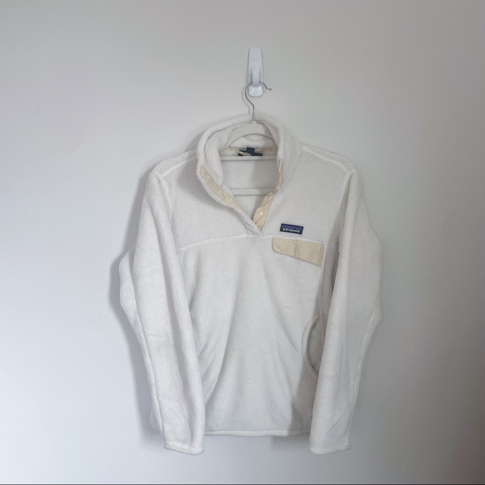 White Patagonia Snap-T Pullover, Size M
